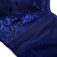 Thin Plump Girls Large Size Without Steel Ring Bra Lace Sexy Push Up Underwear Women's Anti-sagging Accessory Breast Push Up Bra
