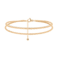 Fashion Trend Sparkling Foot Ornaments Double Layer
