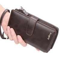 Retro Multifunctional Long Zipper Phone Bag Creative European And American Clutch