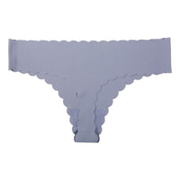 Ice Silk Seamless Wavy Edge T-back Female Plus Size