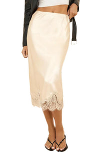 Women's Lace Patchwork Color Block Skirt