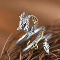 Women's Dragon Retro Personality Ring