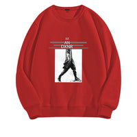 Men's Casual All-matching Round Neck Long Sleeve Top Loose Leisure Sweater