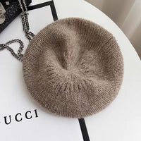 Sweet Beauty Face Little Wild Net Red Big Head Circumference Woolen Cap