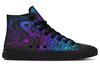 Fashion Printed Couple High Top Canvas Shoes