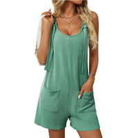 Casual Fashionable Knitted Jumpsuit With Straps For Women