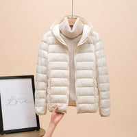 Down Jacket Women's Short Light And Thick