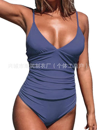 V-neck Push-up Swimsuit Multiple Colors