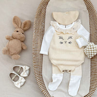 Baby Cat Embroidered Knitted Strap