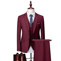 Suit Men's Bridegroom Business Casual Suit Vest
