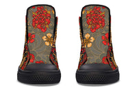 Printed Couple High Top Canvas Shoes