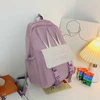 Cute Soft Girl  Backpack Elementary School