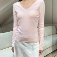Autumn New Versatile Solid Color Slim Bottoming Shirt Sweater