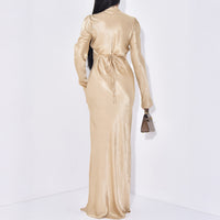 Elegant Sophisticated Half-turtleneck Dress