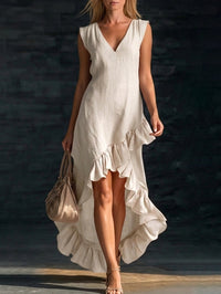 New Cotton-linen Long Dress For Women