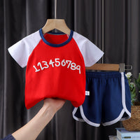 Children's Short-sleeved Suit Korean Clothing