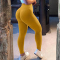 Solid Color Yoga Pants Nude Feel Hip Yoga Trousers