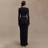 Women's Elegant Tight-Fitting Long-Sleeve Sheath Dress