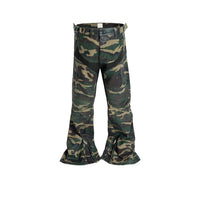 Men's Same Stitching Design Zipper Wide Leg Pants