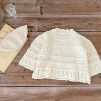Vintage-inspired Knitted Romper Bodysuit