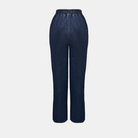 Womens Stretchy Thick Fashionable Casual Denim Jeans With An Elastic Waist