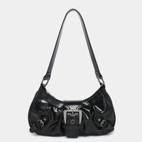 Women's Vintage Vintage Two-tone Leather Shoulder Bag