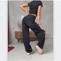 Loose Wide-leg Jeans For Fall