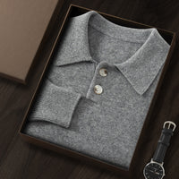 Men's Knitted Autumn And Winter Leisure Long Sleeve Pullover Top