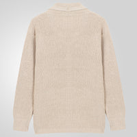 Turn-down Collar Thickened Knitwear Long-sleeve Cardigan Sweater