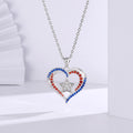 Diamond-encrusted Heart-shaped Colored Diamond Necklace