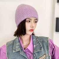 Women's Knitted Outdoor Warm Wool Hat In Autumn And Winter