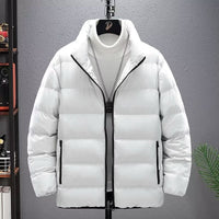 Casual Jacket Short Lightweight Design With A Stand-up Collar