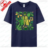 Lucky Clover Shirt Top Womens