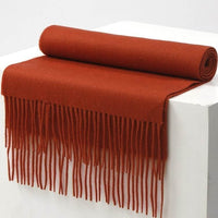 Autumn And Winter Scarf Solid Color Wool Scarf Thickened Men And Women
