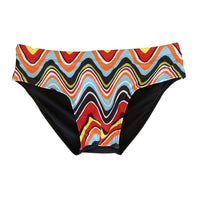 Men's Low Waist Triangle Print Swimming Trunks