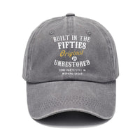 Washed Cotton Printed Distressed Vintage Dad Men's Baseball Cap