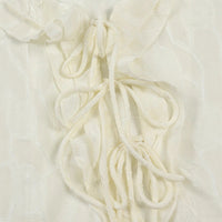 French-style Ruffled Lace Cardigan With Flared Sleeves And Tie Detailing