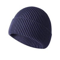 Thickened Knitted With Cotton Flip-up Lining, Outdoor Sports Ski Warm Hat