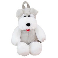 Creative Lovely Soft Cute Schnauzer Plush Backpack