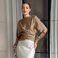 Women's Round Neck Top Simple Graceful