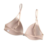 Thin French Triangle Cup Underwear Beautiful Back Halter Spaghetti Strap Front Buckle Seamless