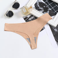 New Style Sexy Breathable Seamless Low-rise Ladies Briefs One-piece Thong Panties