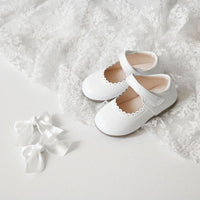 Spring And Autumn Girls Shallow Mouth Pumps Leather Shoes Temperament Girl Bow
