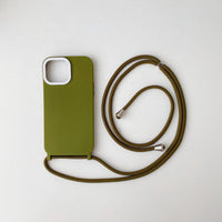 Solid Color Lanyard Crossbody Soft Shell
