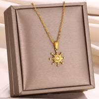 European And American Retro Personalized Sun Necklace