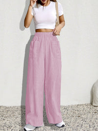 Women's Summer New Arrival Retro Casual Striped Trousers Fashionable