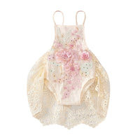 Fashion Mesh Floral Skirt Romper