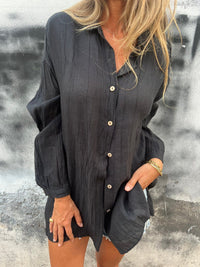 Women's Single Row Multi-buckle Shirt Top