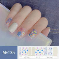 Hand Painted Tulip Smudge Nail Stickers