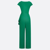 Sleeveless Cowl-neck Belted Middle Eastern Jumpsuit For Banquets
